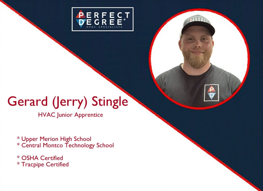 Gerard Stingle - HVAC Junior Apprentice