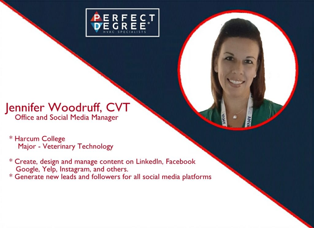Jennifer Woodruff, CVT - Office and Social Media Manager